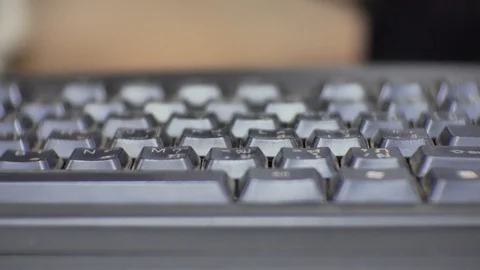 Close up on keyboard. Stock Footage 108432170