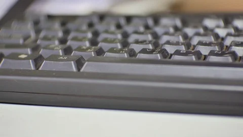 Close up on keyboard. Stock Footage 108432172