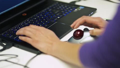 A close up of a keyboard Stock Footage 155533177
