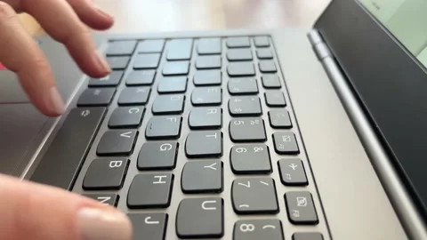 Close-up keyboard Stock Footage 167477662