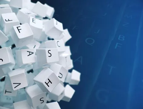 Close up of a keyboard 스톡 일러스트