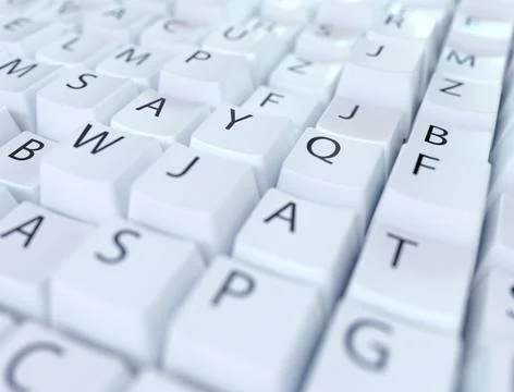 Close up of a keyboard 스톡 일러스트