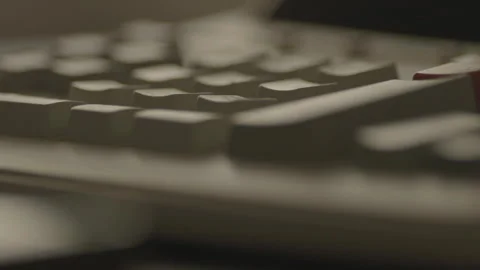 Close-up of keyboard keys 스톡 동영상 334050120