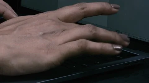 Close up of Keyboard Typing Stock Footage 131562148