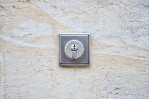 Close-up of a Keyhole on a Stone Wall Stock Photos