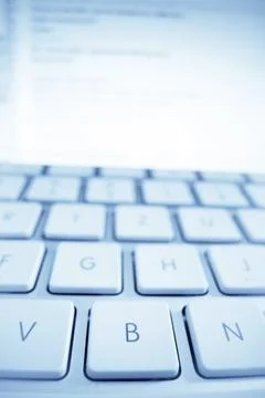 A close-up of the keys on a computer. Data processing and the Internet. Austria 写真素材