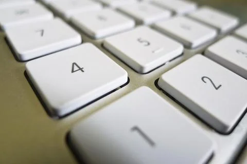 A close-up of the keys on a computer. Data processing and the Internet. Austria 写真素材