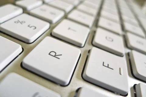 A close-up of the keys on a computer. Data processing and the Internet. Austria 写真素材