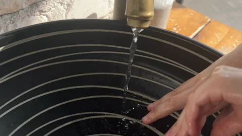 Close up kid lathering hands Stock Footage 270326073