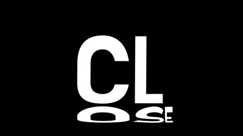 Close Kinetic Warp Text Animation Stock Footage 314998243