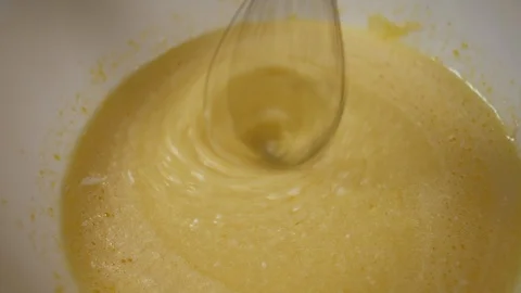 Close-Up Kitchen Mixer Blends Ingredients for Cookies Stock Footage 102585504