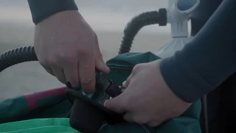 Close up kite pumping Stock Footage 262757846