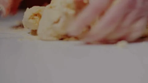Close up kneading dough by hands for bread loaf pizza pastry Handmade bakin.. Stock Footage 272566369