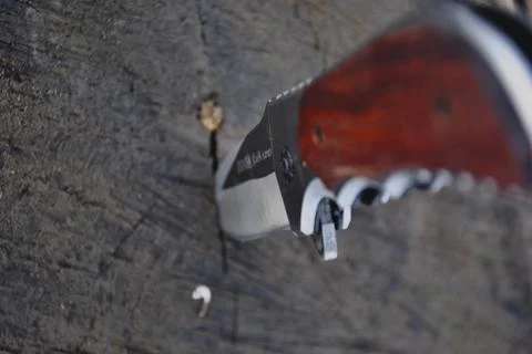 Close up of a knife 写真素材