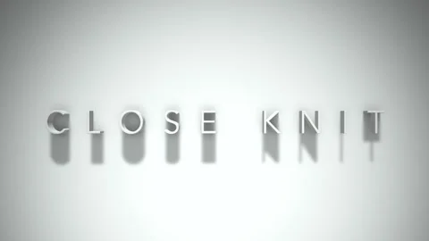 Close knit 3D title animation with shadows on a white background Stock Footage 297132943