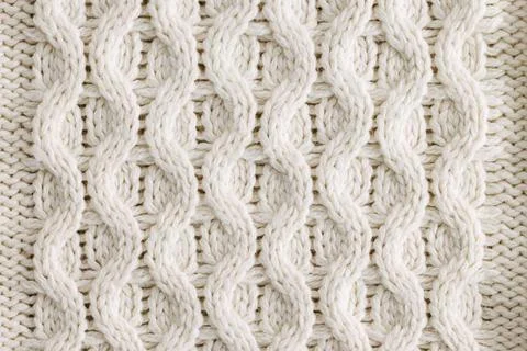 Close-up of Knitted Wool Texture Stock Photos