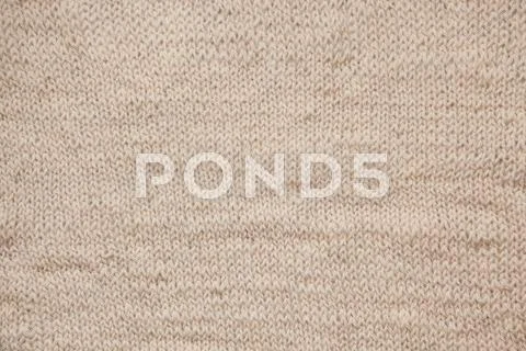 Close Up Of Knitting Beige Textured Wool Background, Vintage Old Style