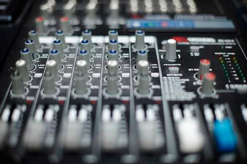 Close up of knobs on control panel Stock Photos