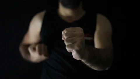 Close-up KungFu Traning Stock Footage 91706205