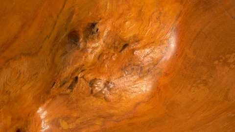 Close-up of lacquered wood surface, tracking Stock-Footage 87744889