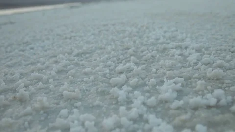 Close up on a Lake Assal ground Stock Footage 73660615