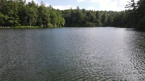 Close Up Lake Flyover 動画素材 246382520