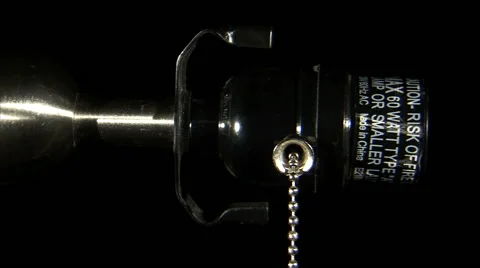 Close up of a lamp socket and a light bulb. Video stock 52326424