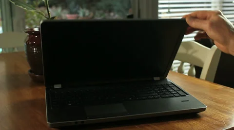 CLOSE LAPTOP COMPUTER Stock Footage 33847274