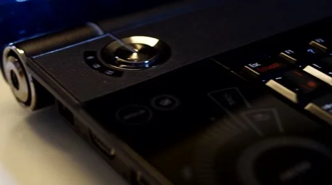 Close up of a laptop computer keyboard Stock Footage 52597360