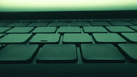 Close up of laptop keyboard. Coding and big data. Digital innovation protection Stock Footage 239188485