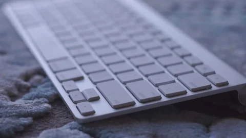 Close-up of on a laptop keyboard Stock Footage 73100001