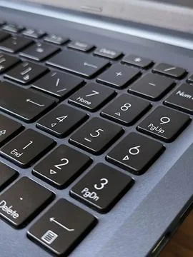 Close Up Laptop Keyboard Numeric Pad Stock Photos