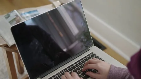 Close up of laptop screen Stock Footage 70809287