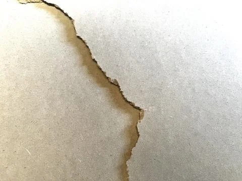 Close-up of Large Deep Crack on Grey Concrete Wall Background Stock Photos