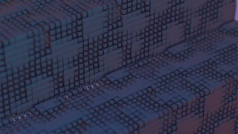A close up of a large pile of blocks Stock Footage 309923418