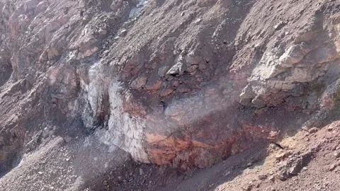 Close-up of a large pile of stone quarry mining resources Stock Footage 240488769