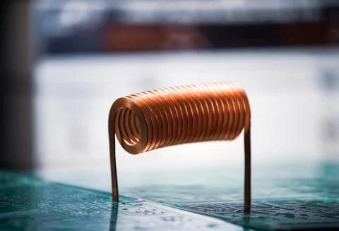 Close-up A large twisted copper wire Stock-Fotos