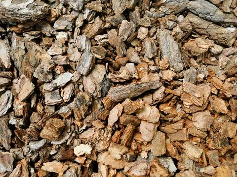 Close-Up of Large Wood Chips Stock Photos