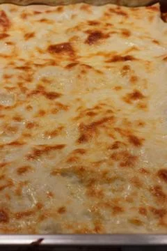Close up of a lasagna Stock Photos