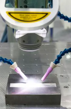 Close up Laser welding machine Stock Photos