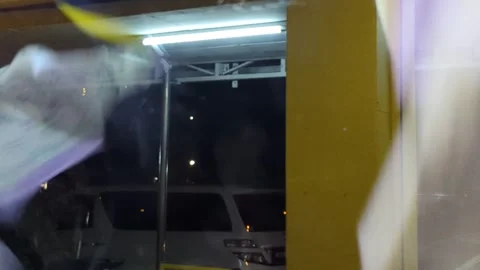 Close Up of Laundry Spinning Inside Washing Machine Drum 스톡 동영상 331864878