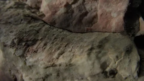 Close-up of Layered Rock Formation Stock Footage 287876251
