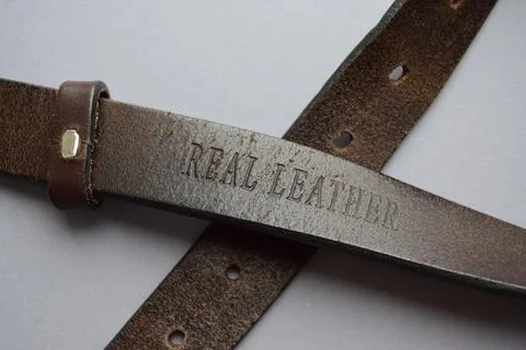 Close-up of a leather belt Stock Photos