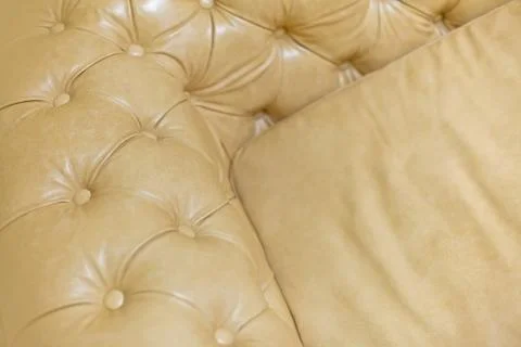 Close up leathers texture of Sofa retro Foto stock