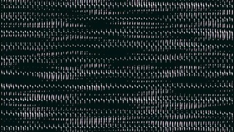 Close-up of LED digital display with blinking white lights on black background Stock Illustration