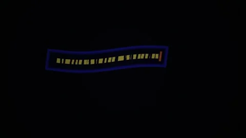 Close up of LED light bar. Stock Footage 335105137