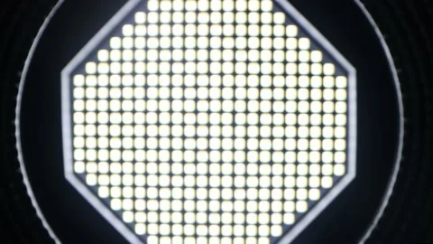 Close-up of LED lighting source Stock Footage 166107445