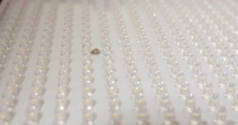 Close up of LED panel lights off Stock Footage 133472491