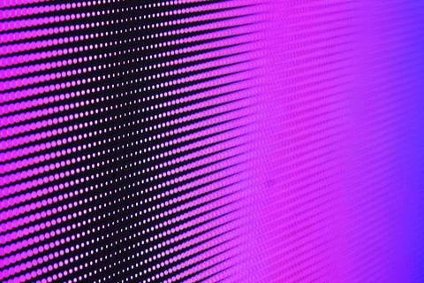 Close-up of Led screen surface video wall screen with glowing dot lights back Stock Photos