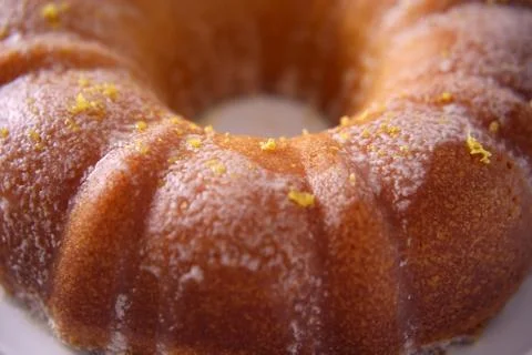 Close up of a lemon cake Stock Photos